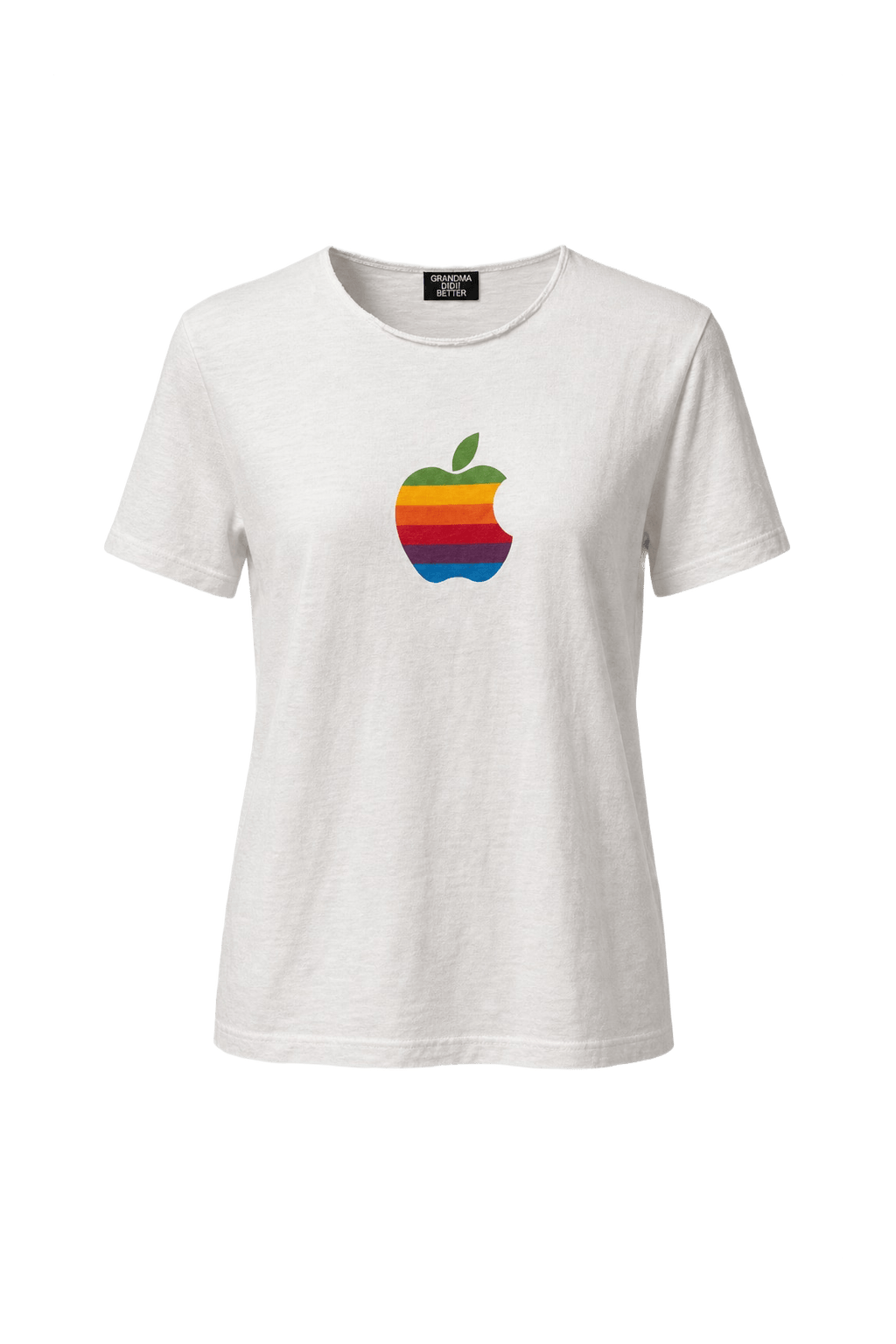 1990s White Cotton T-Shirt - Front View