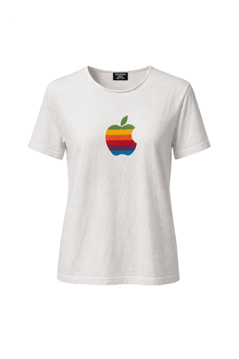 1990s White Cotton T-Shirt - Front View