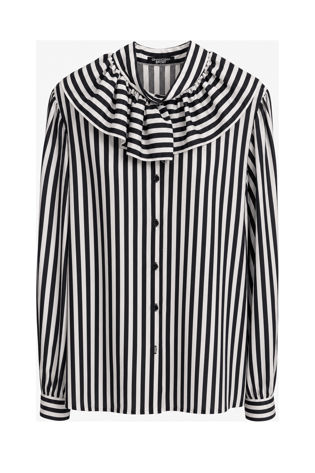 1990s White Synthetic Blouse - Front View