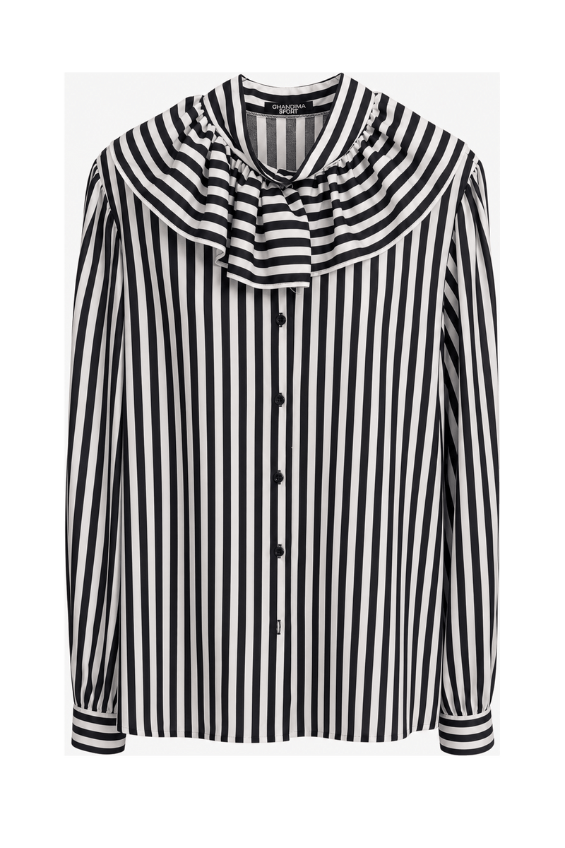 1990s White Synthetic Blouse - Front View