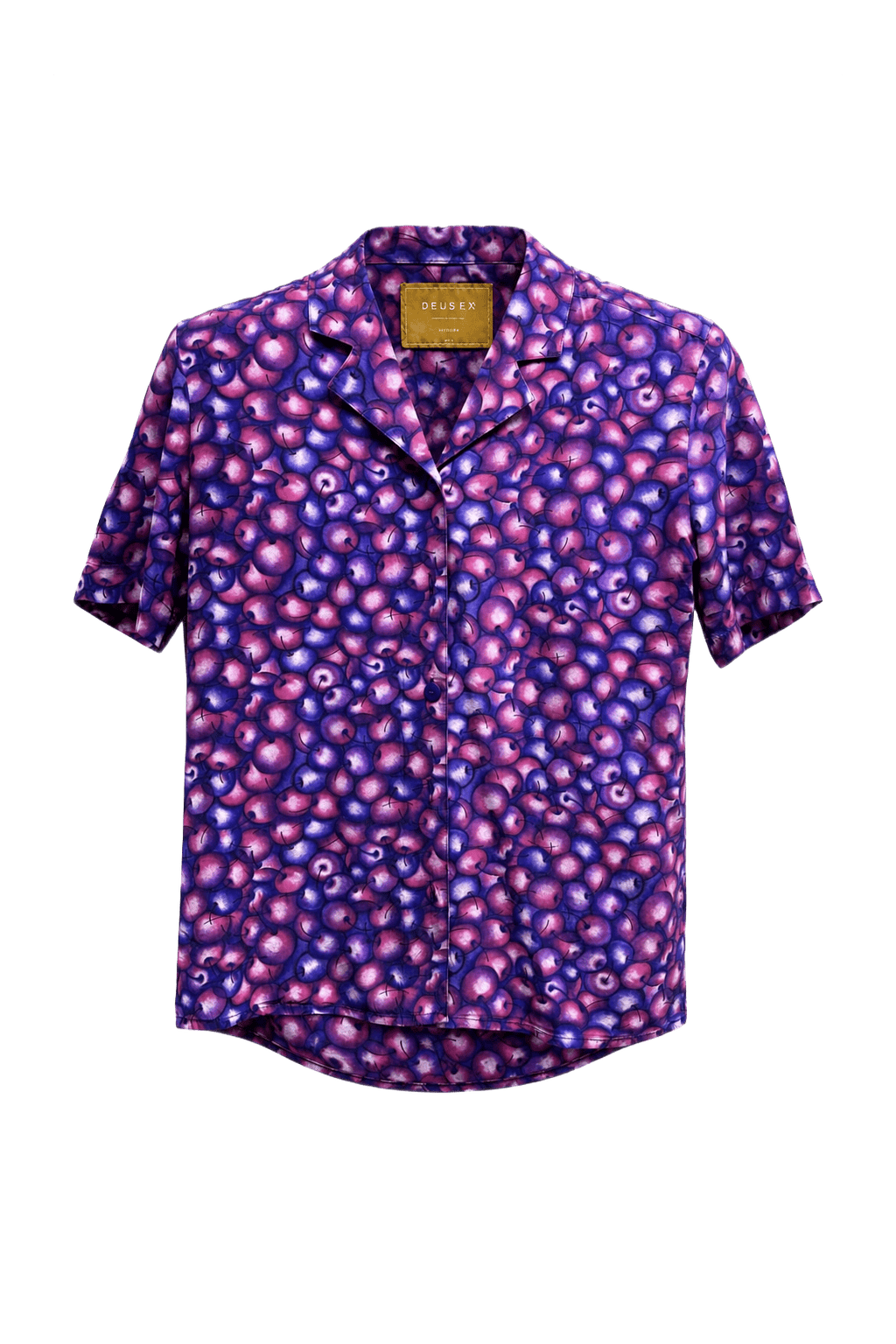1980s Purple Silk Shirt - Front View