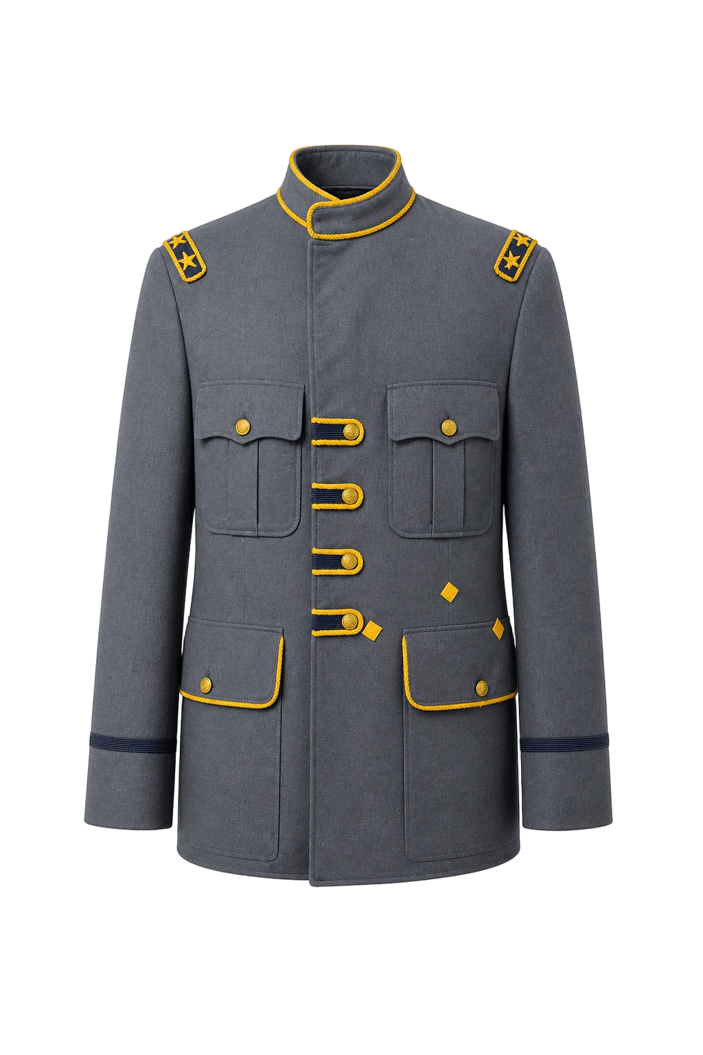 1940s Blue Wool Jacket - Front View