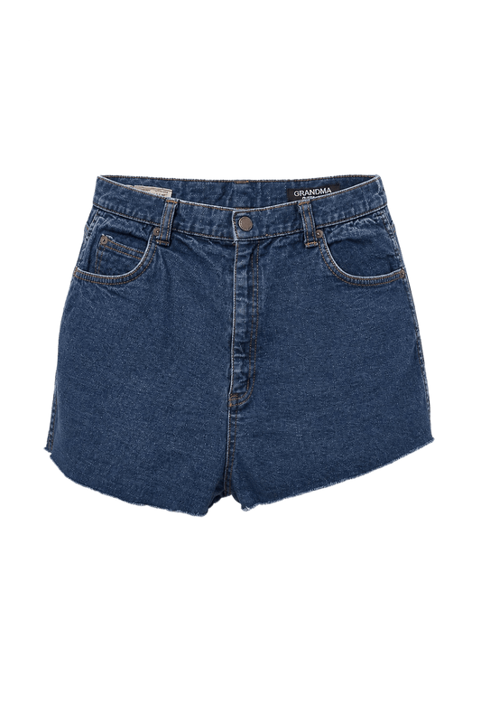 1990s Blue Denim Shorts - Front View