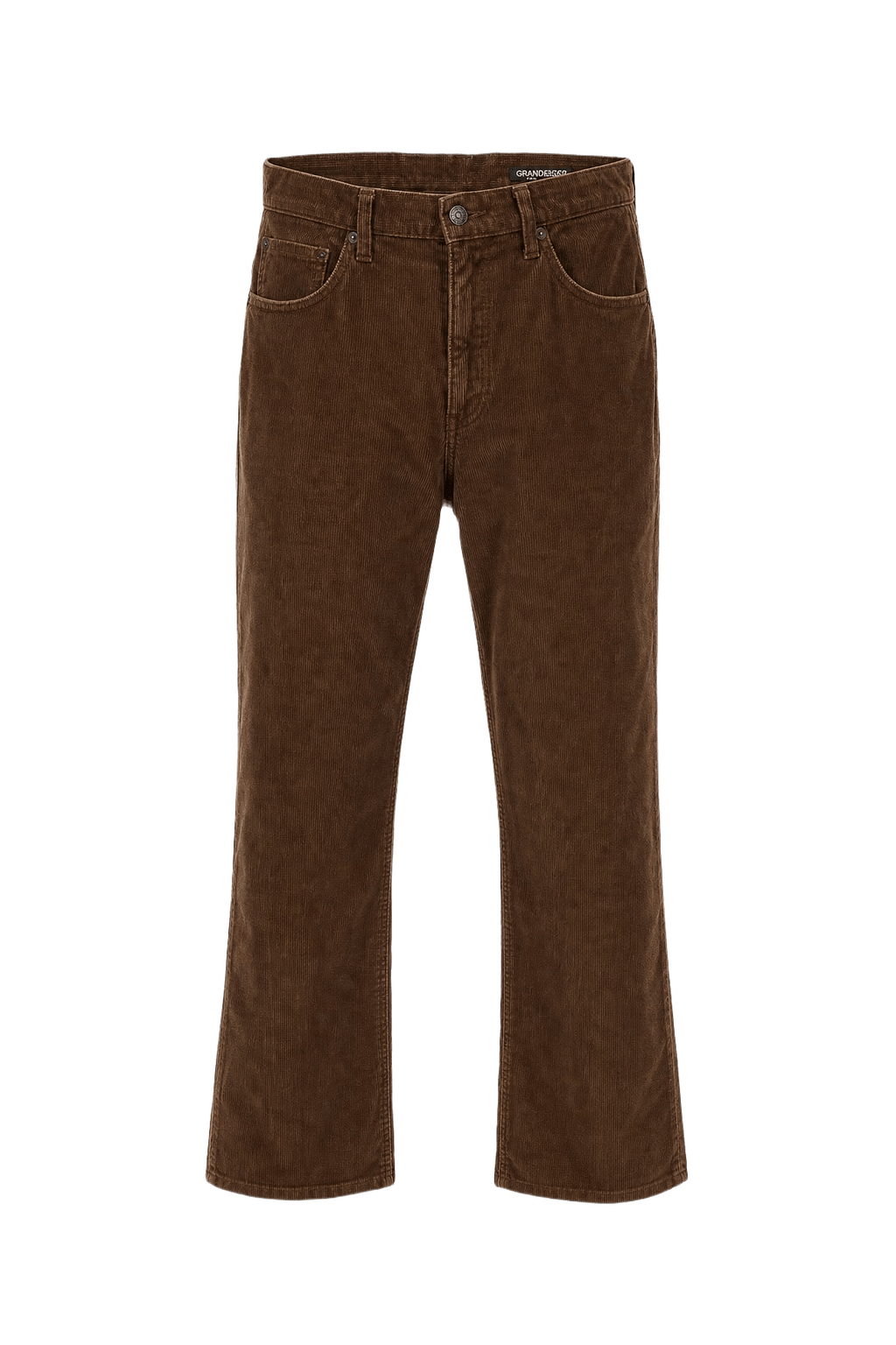 1990s Brown Corduroy Pants - Front View