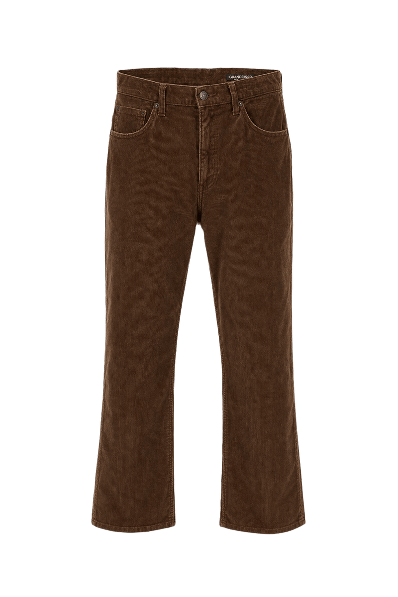 1990s Brown Corduroy Pants - Front View