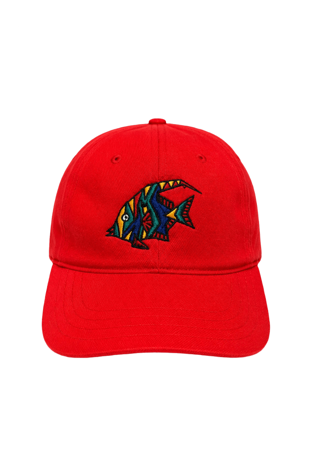 1990s Red Cotton Cap - Front View