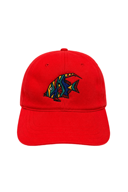 1990s Red Cotton Cap - Front View