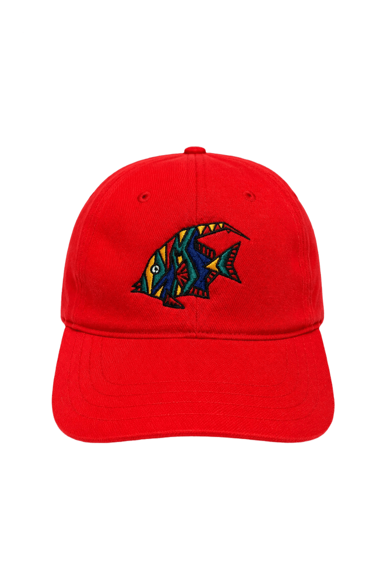 1990s Red Cotton Cap - Front View