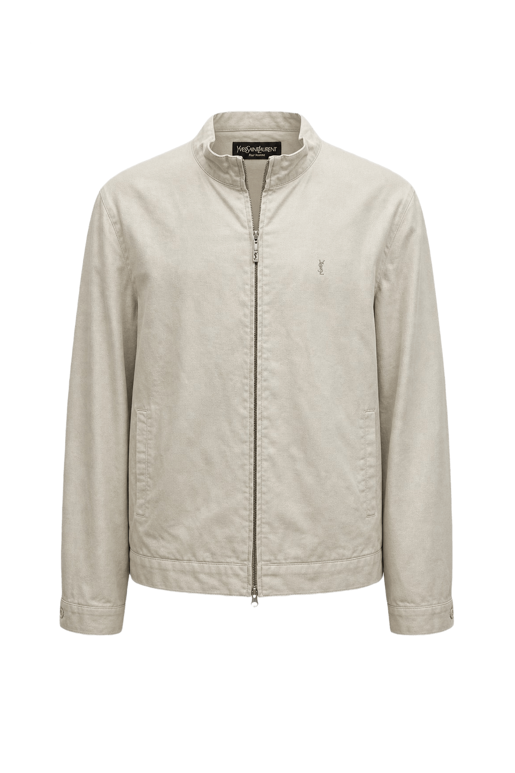 1980s Cream Cotton Jacket - Front View