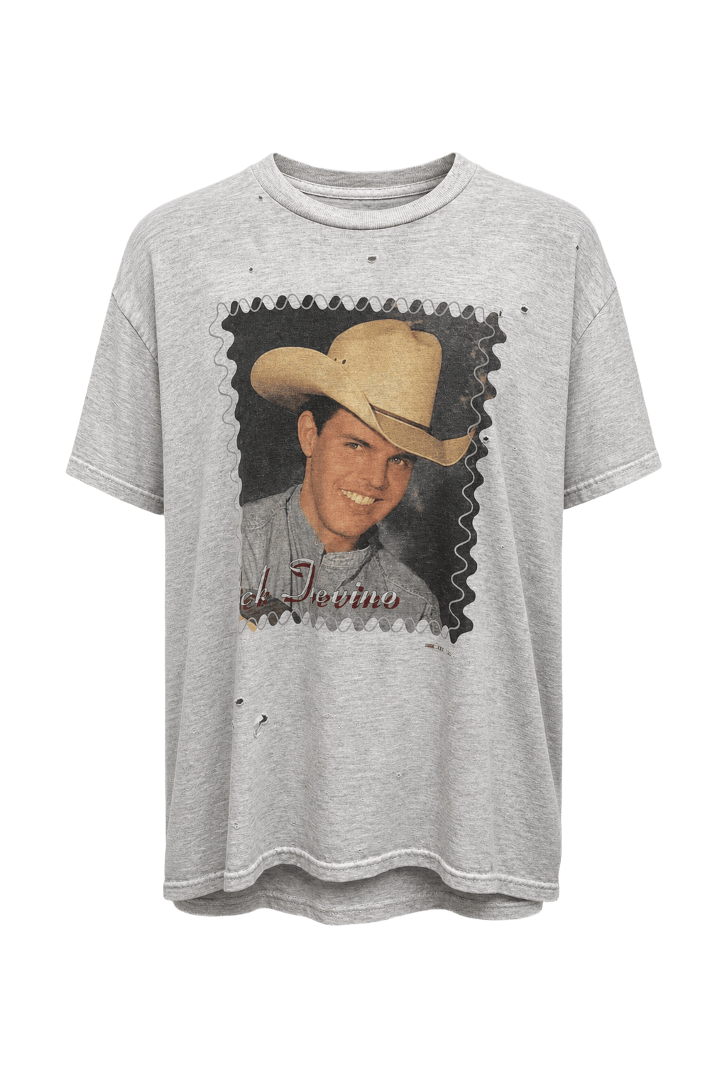 1990s Grey Cotton T-Shirt - Front View