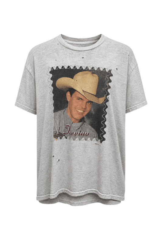 1990s Grey Cotton T-Shirt - Front View