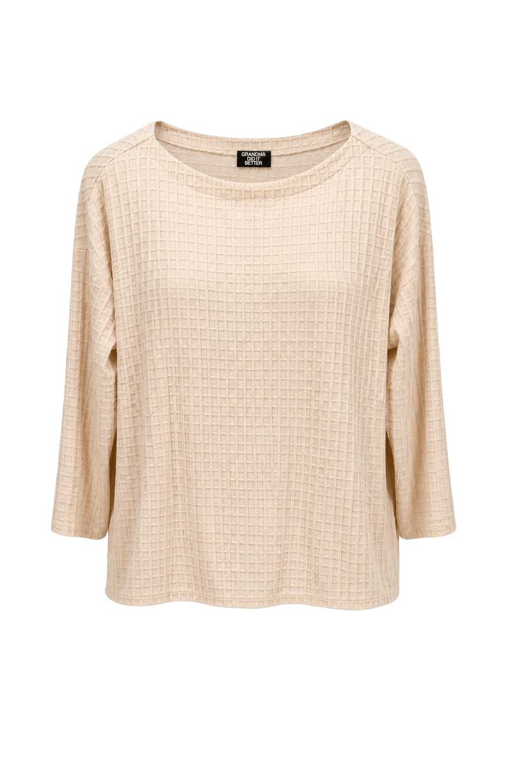 1990s Cream Cotton Blend Blouse - Front View
