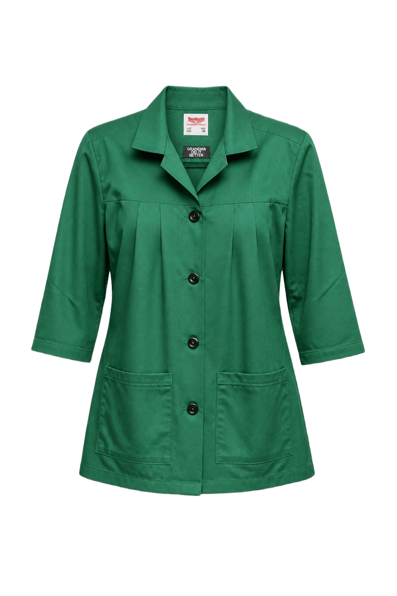 1970s Green Cotton Jacket - Front View