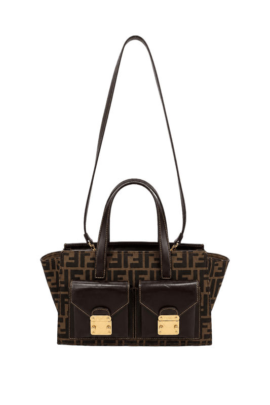 Brown Fendi Canvas Bag