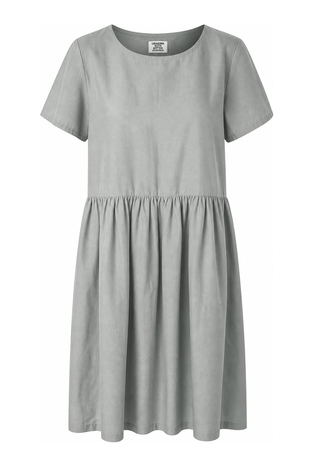 1960s Light Blue Cotton Dress - Front View
