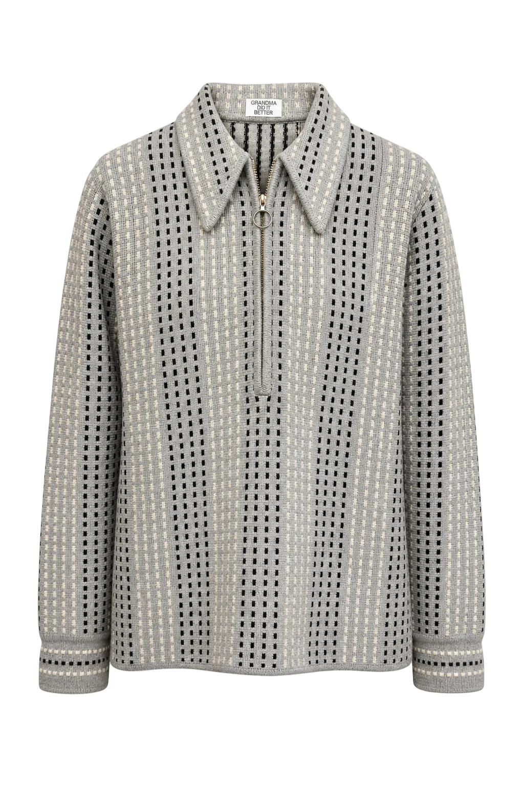 1970s Grey Cotton Jacket - Front View