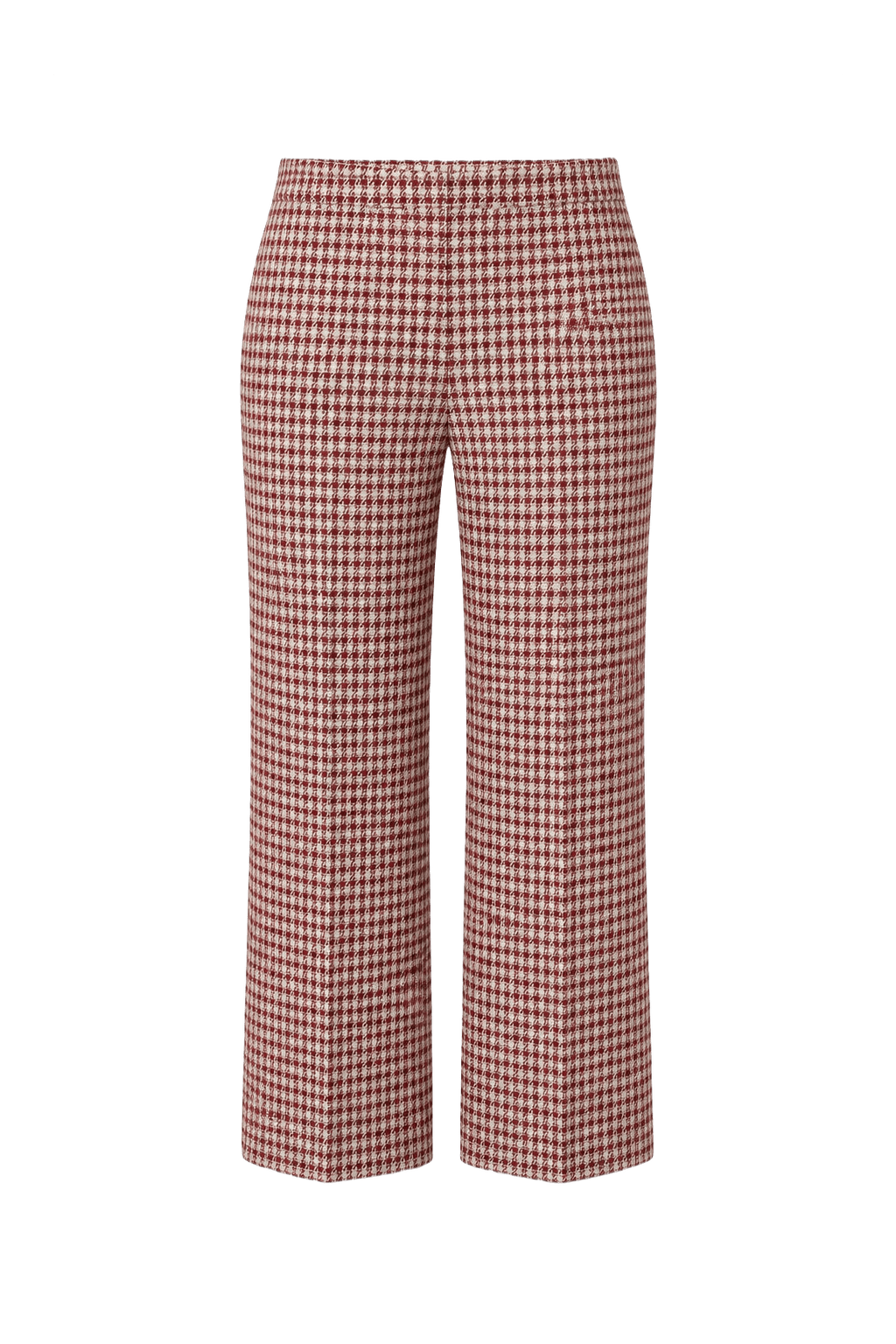1970s Red Wool Blend Trousers - Front View