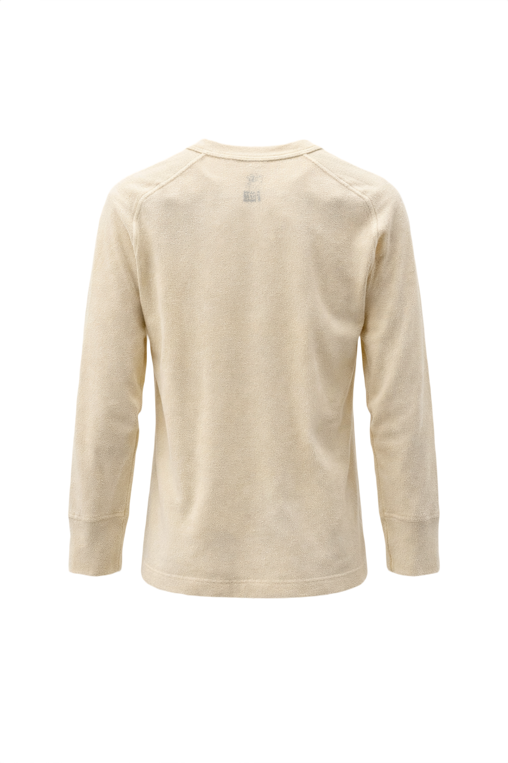 1940s Light Yellow Cotton Henley - Back View