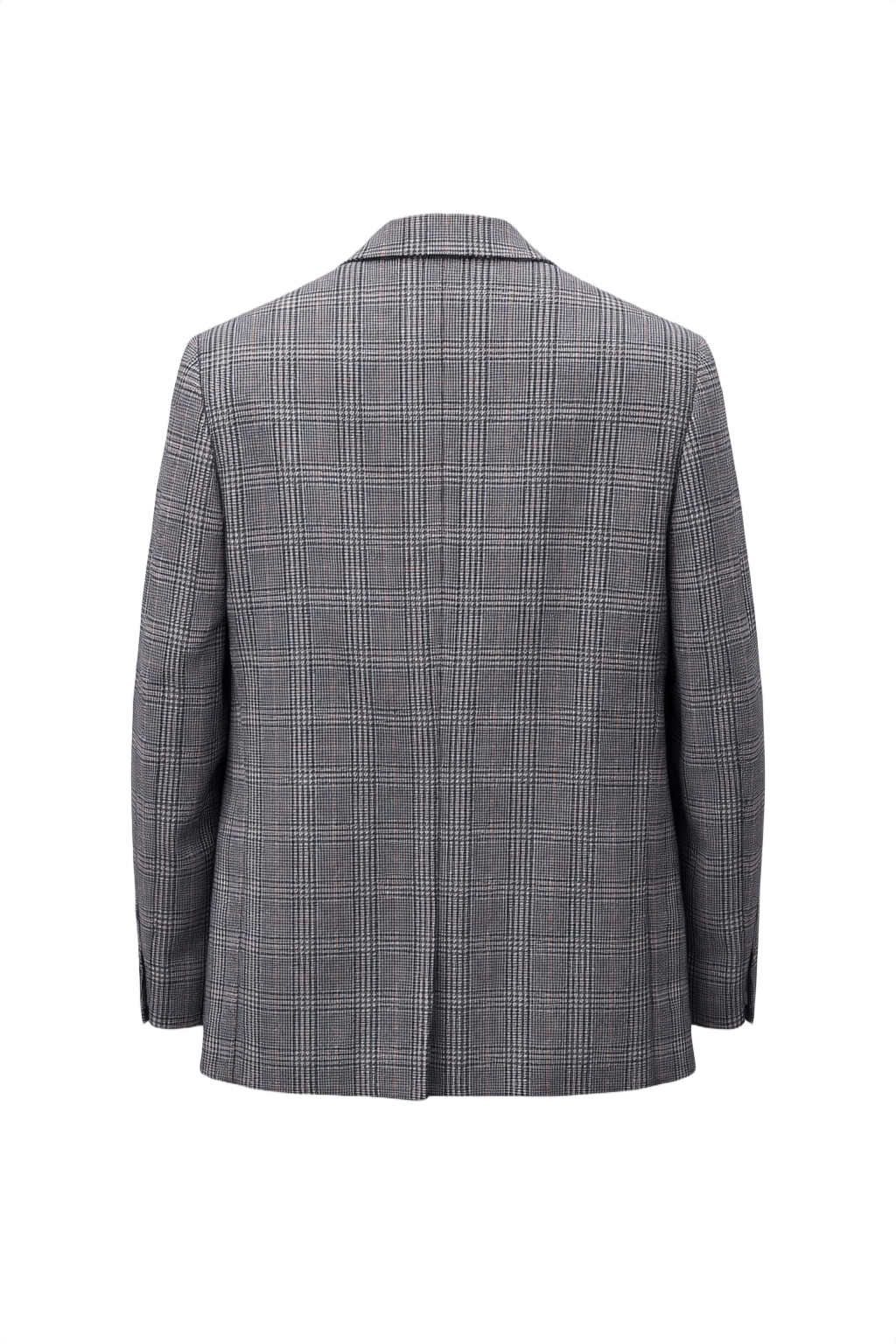 1980s Grey Wool Blazer - Back View