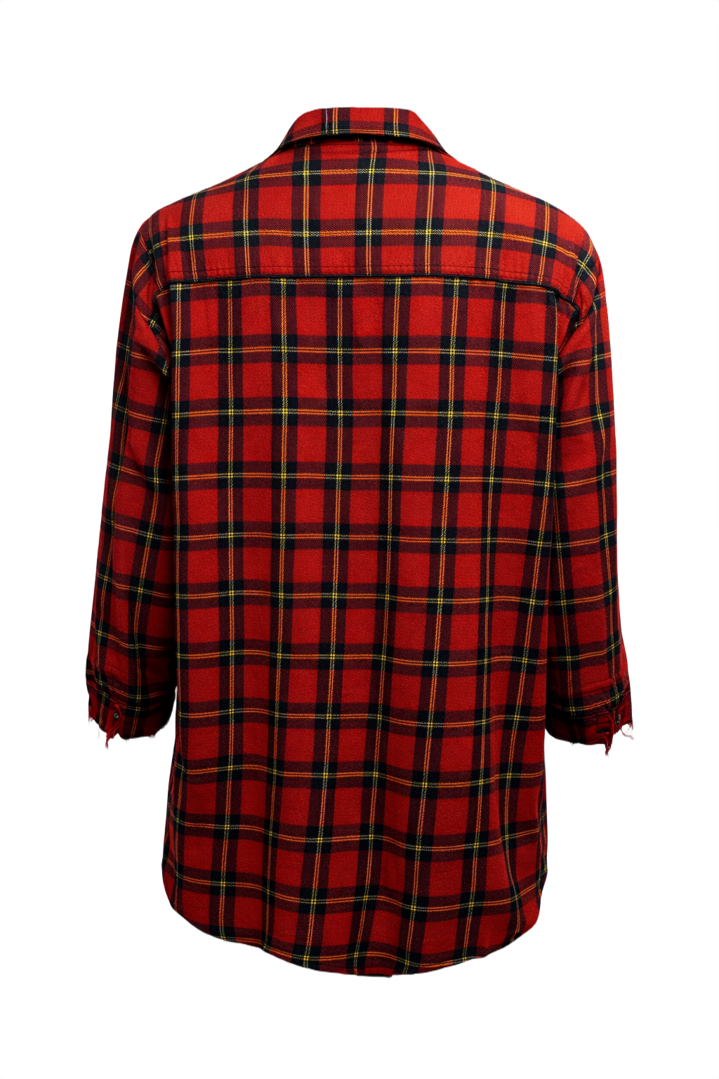 1990s Red Flannel Shirt - Back View