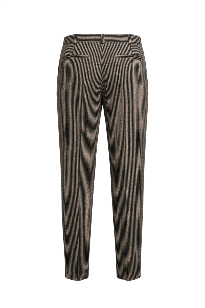 1970s Black Polyester Trousers - Back View