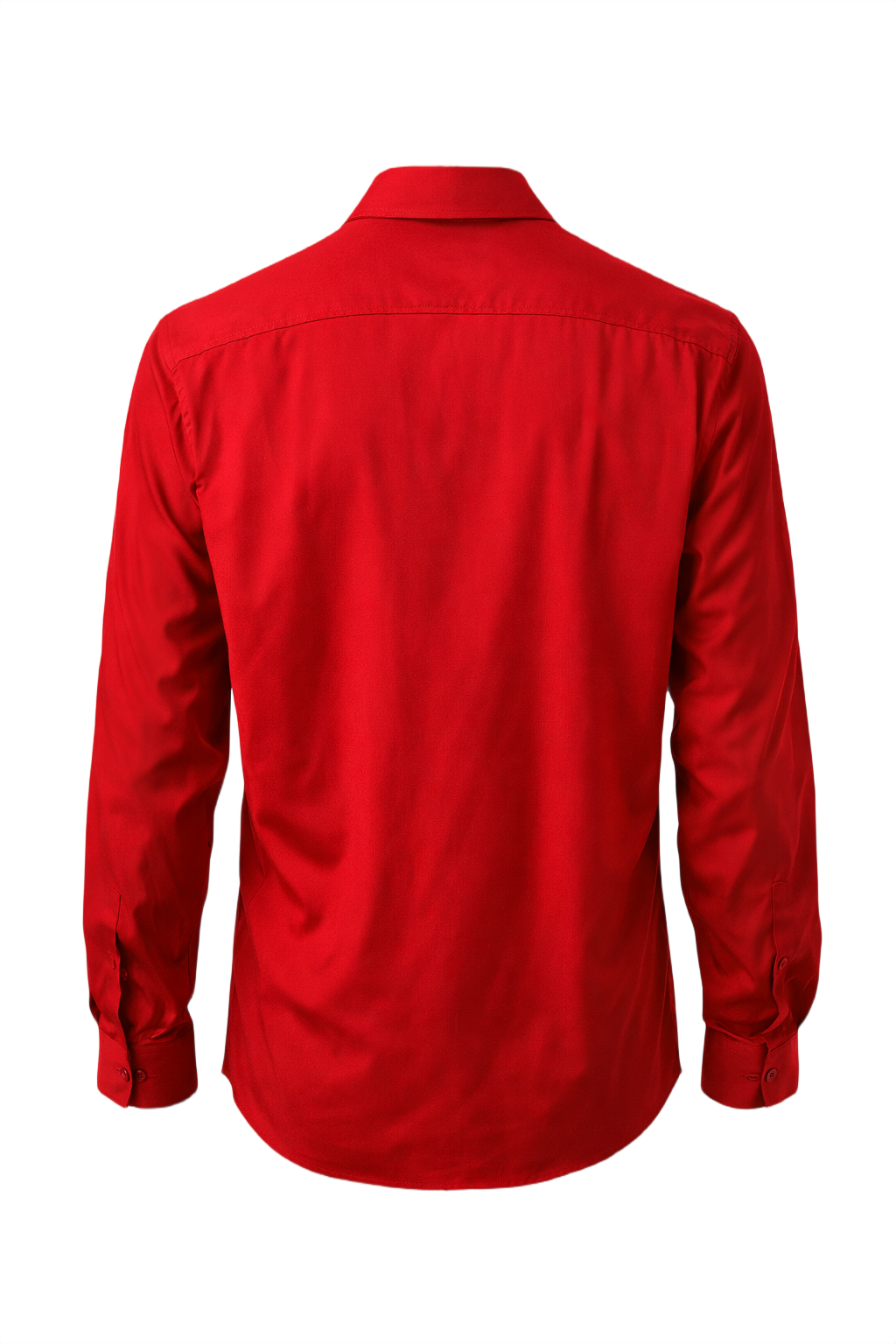 1990s Red Cotton Shirt - Back View