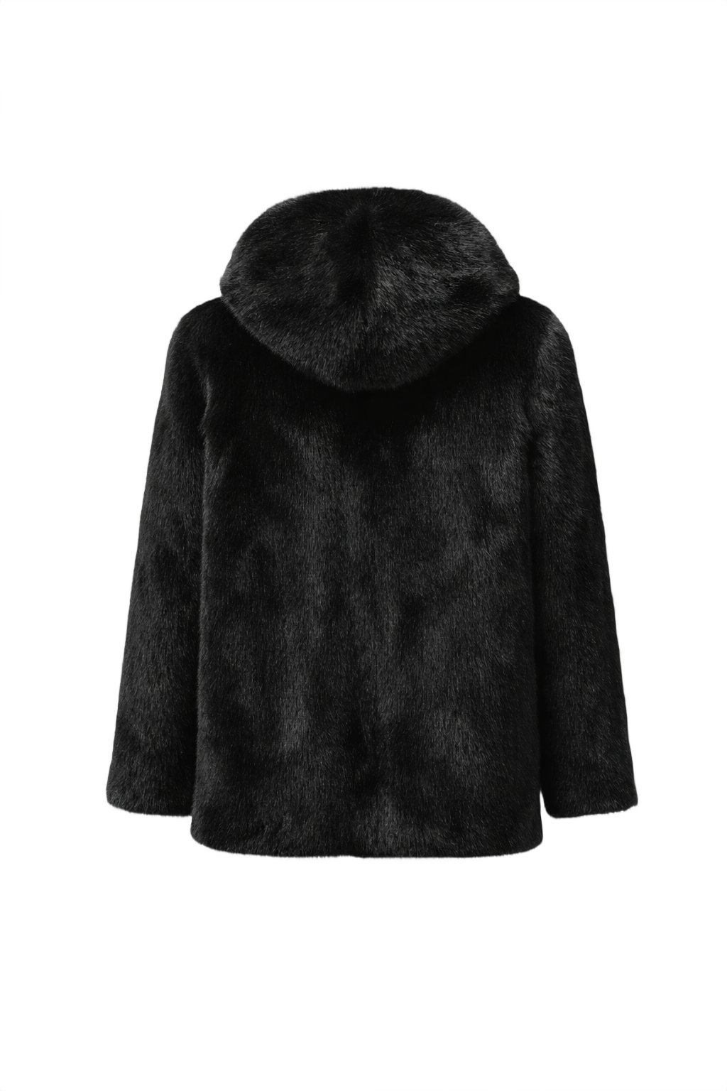 1980s Dark Brown Mink Fur Coat - Back View