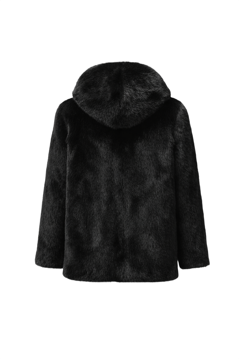 1980s Dark Brown Mink Fur Coat - Back View