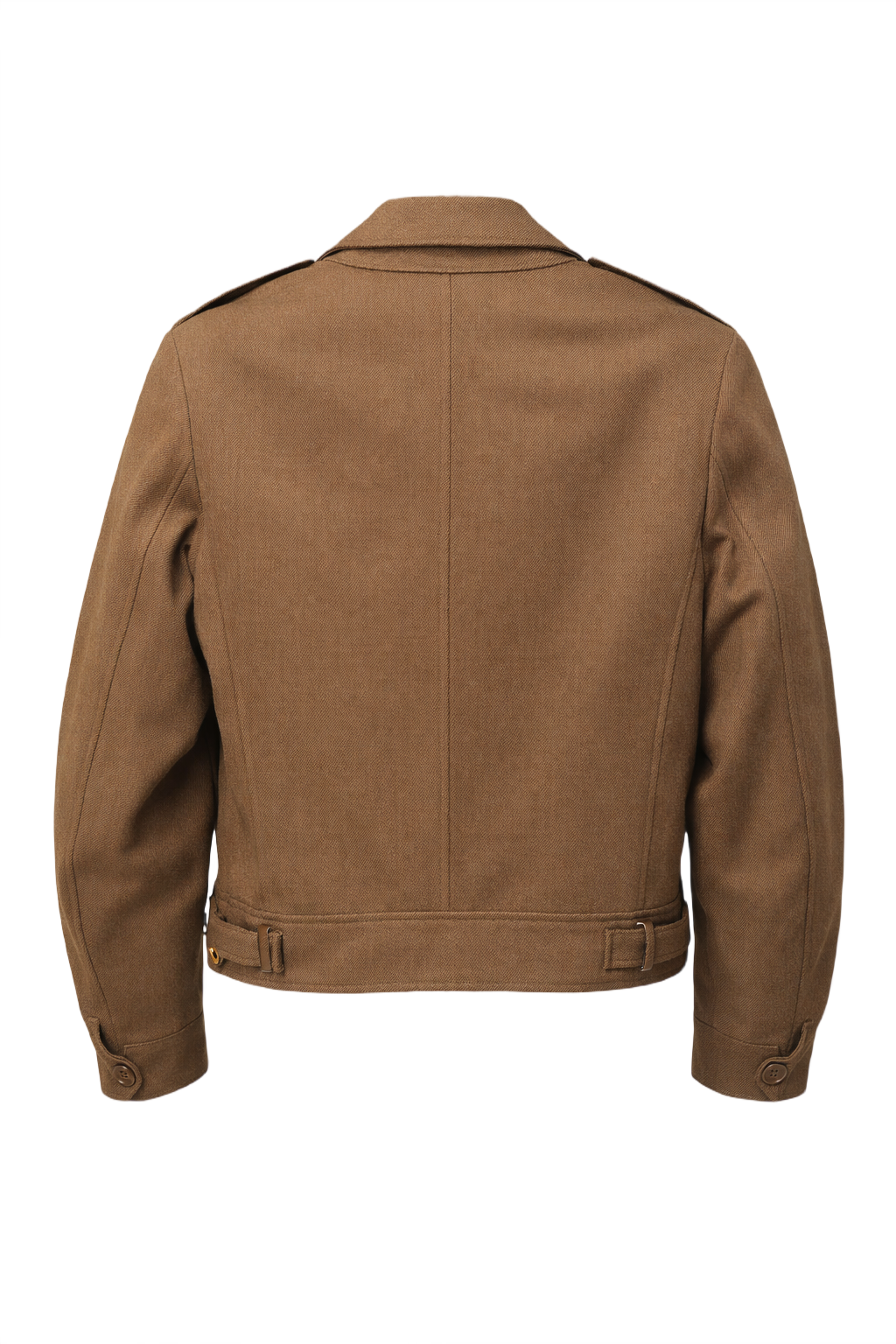1940s Brown Wool Jacket - Back View