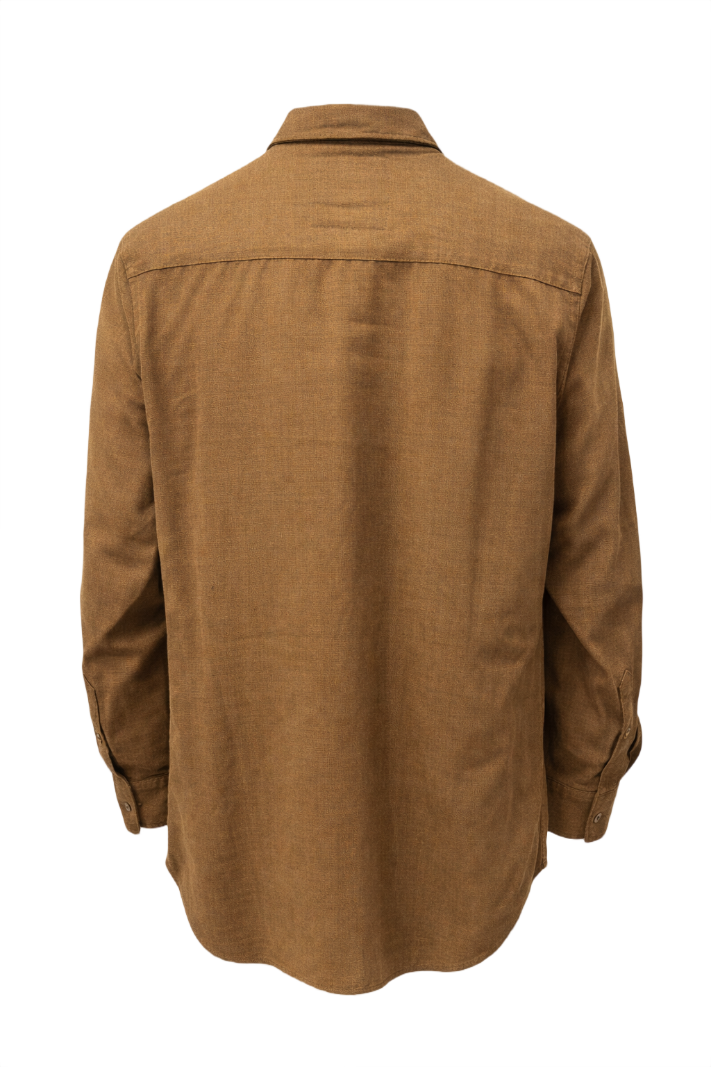 1940s Olive Green Cotton Shirt - Back View