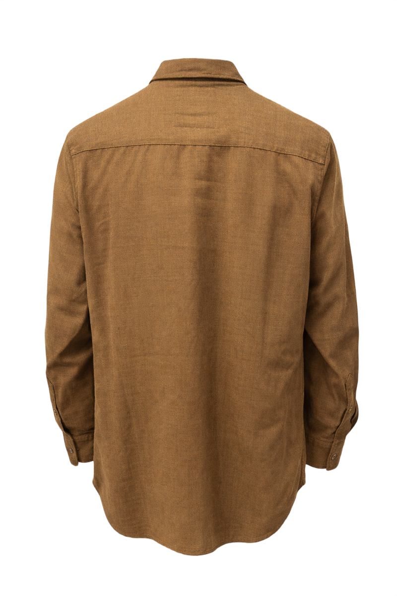 1940s Olive Green Cotton Shirt - Back View