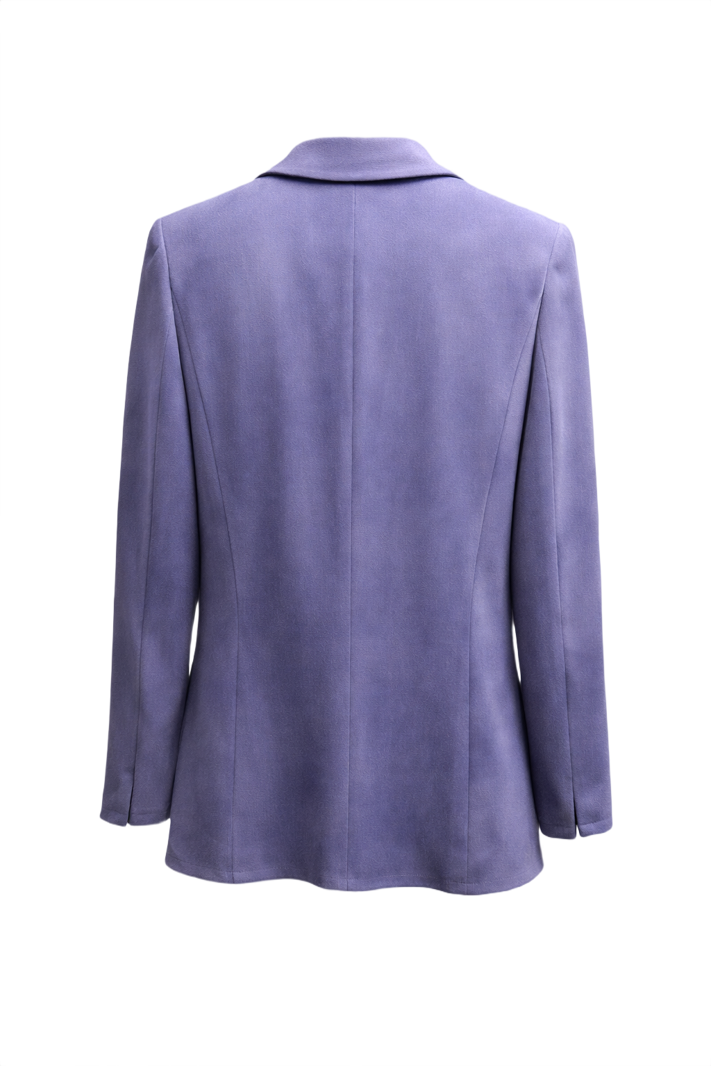 1990s Lavender Polyester Blazer - Back View