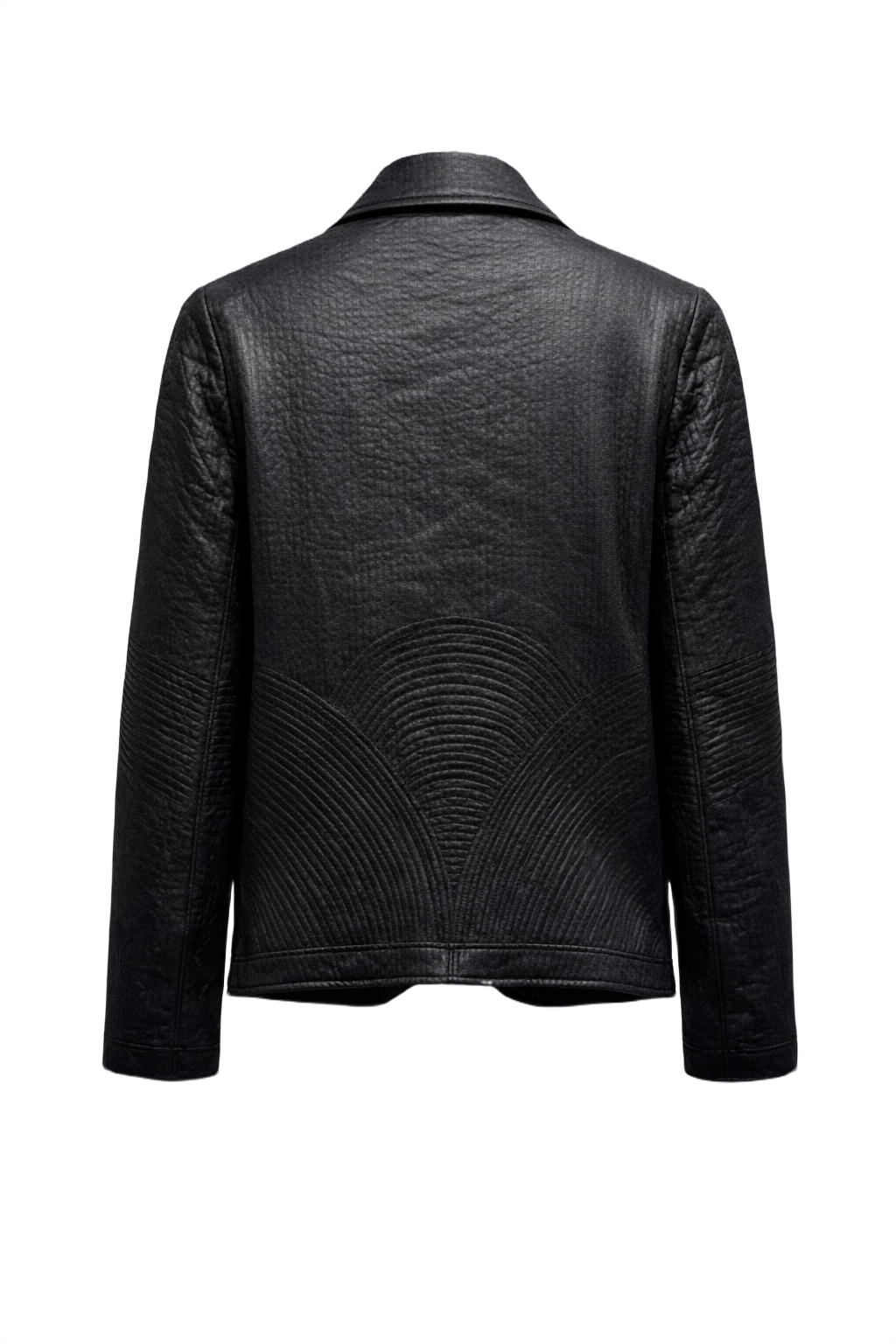 1970s Black Unknown Jacket - Back View