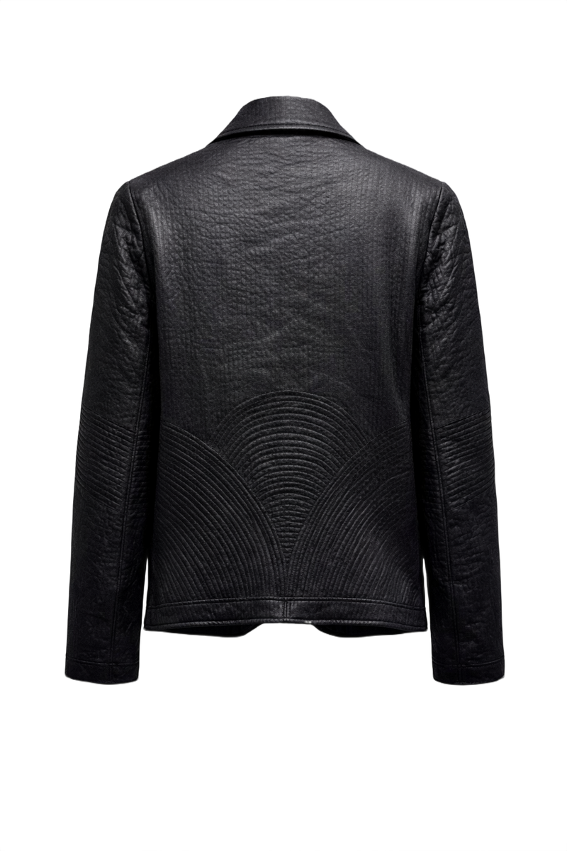 1970s Black Unknown Jacket - Back View