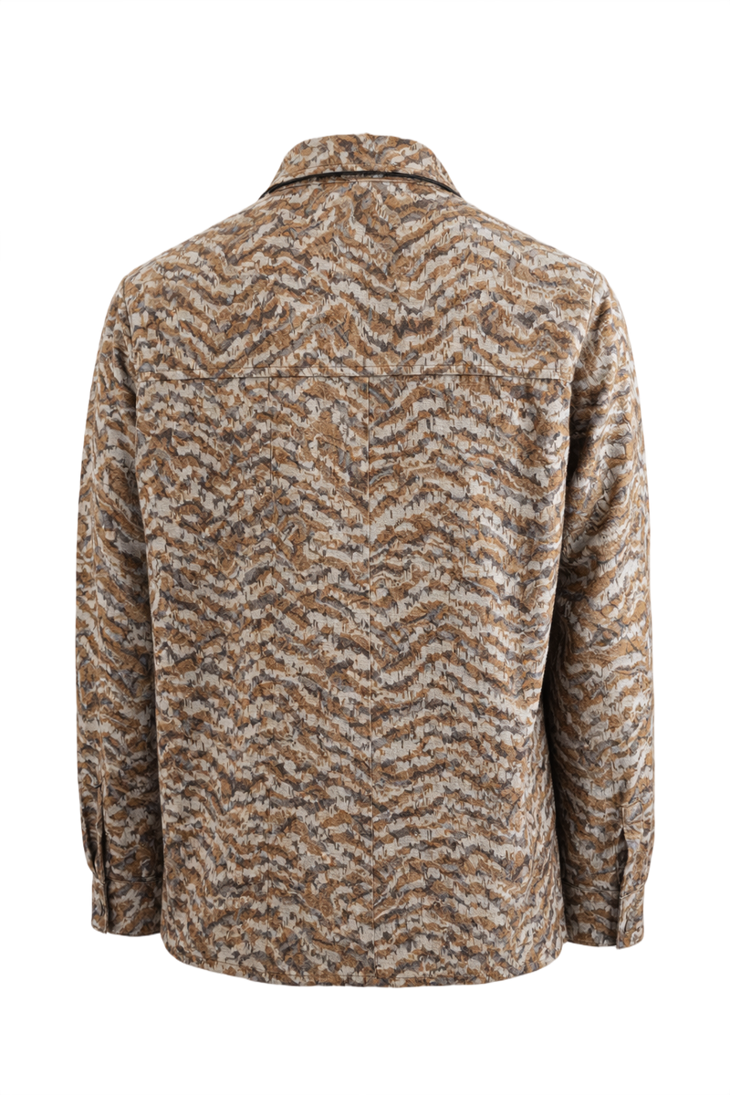 1960s Brown Cotton Shirt - Back View