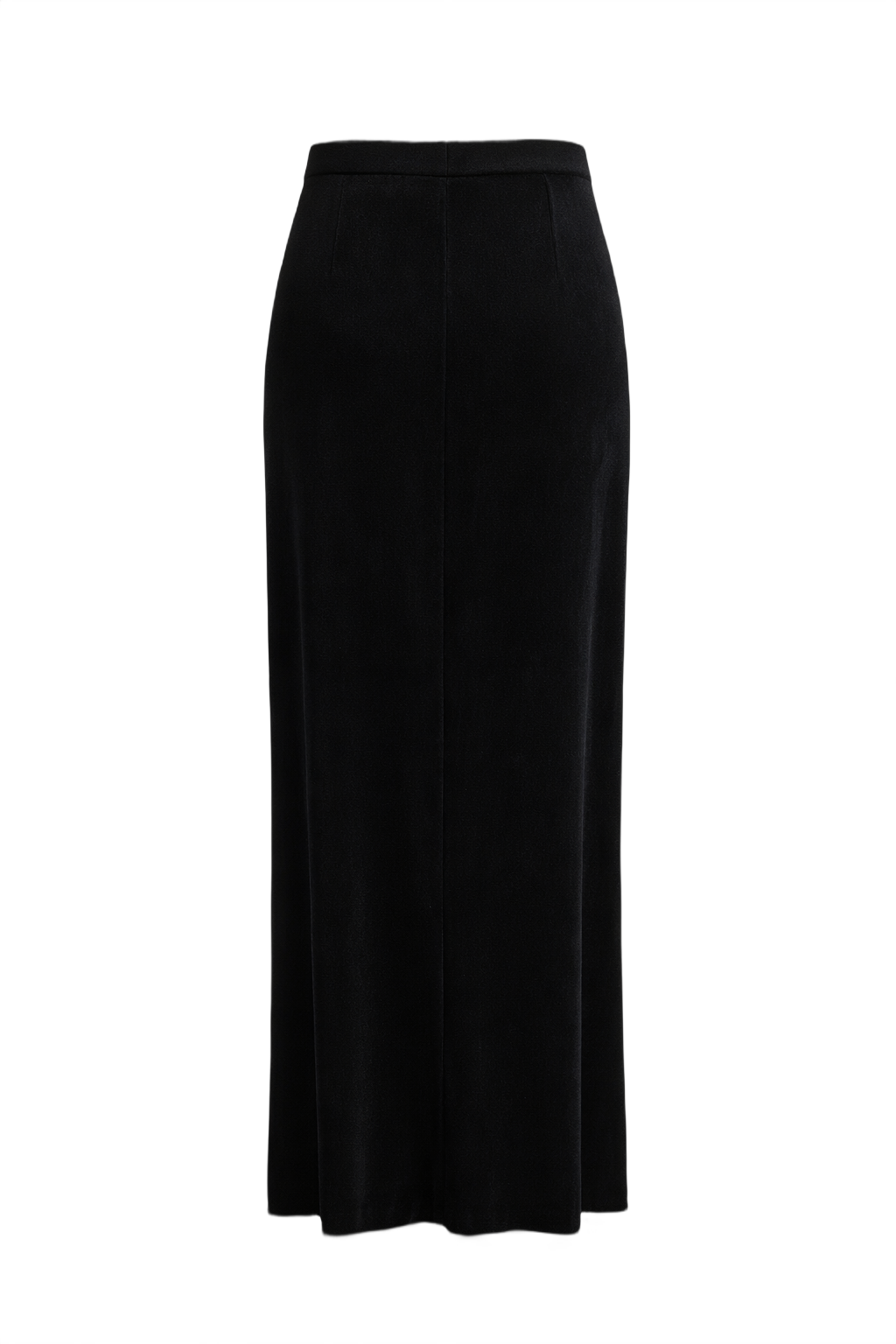 1970s Black Skirt - Back View