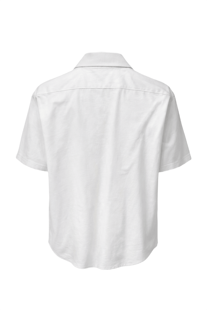 1940s White Cotton Shirt - Back View