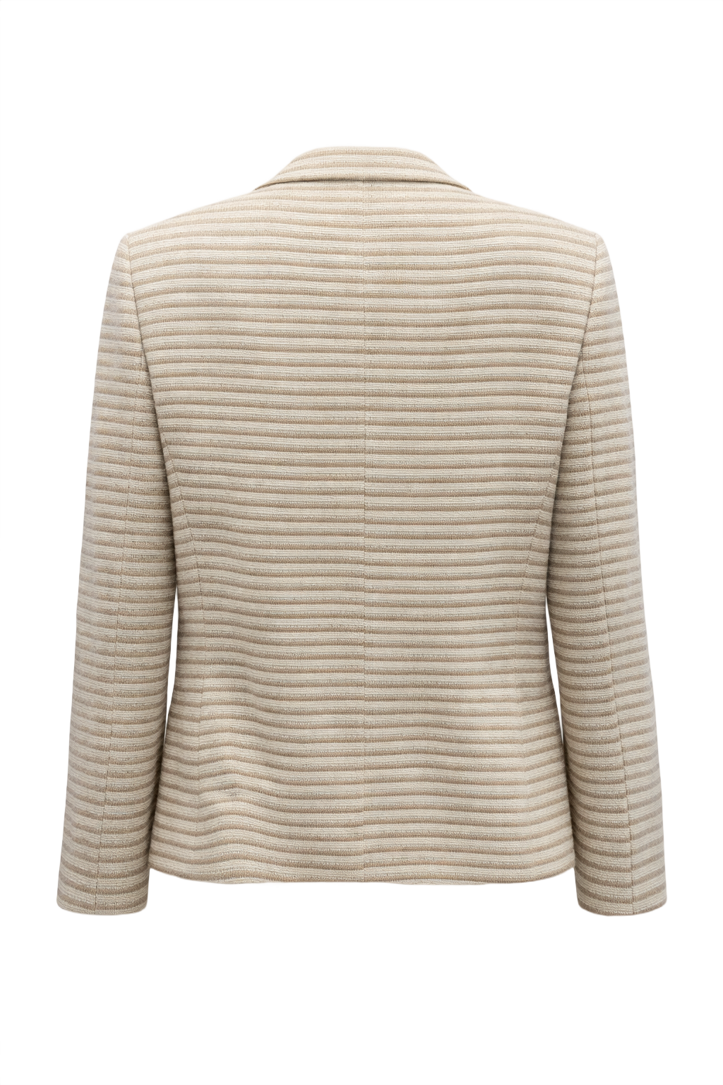 1990s Beige Wool Blend Blazer - Back View