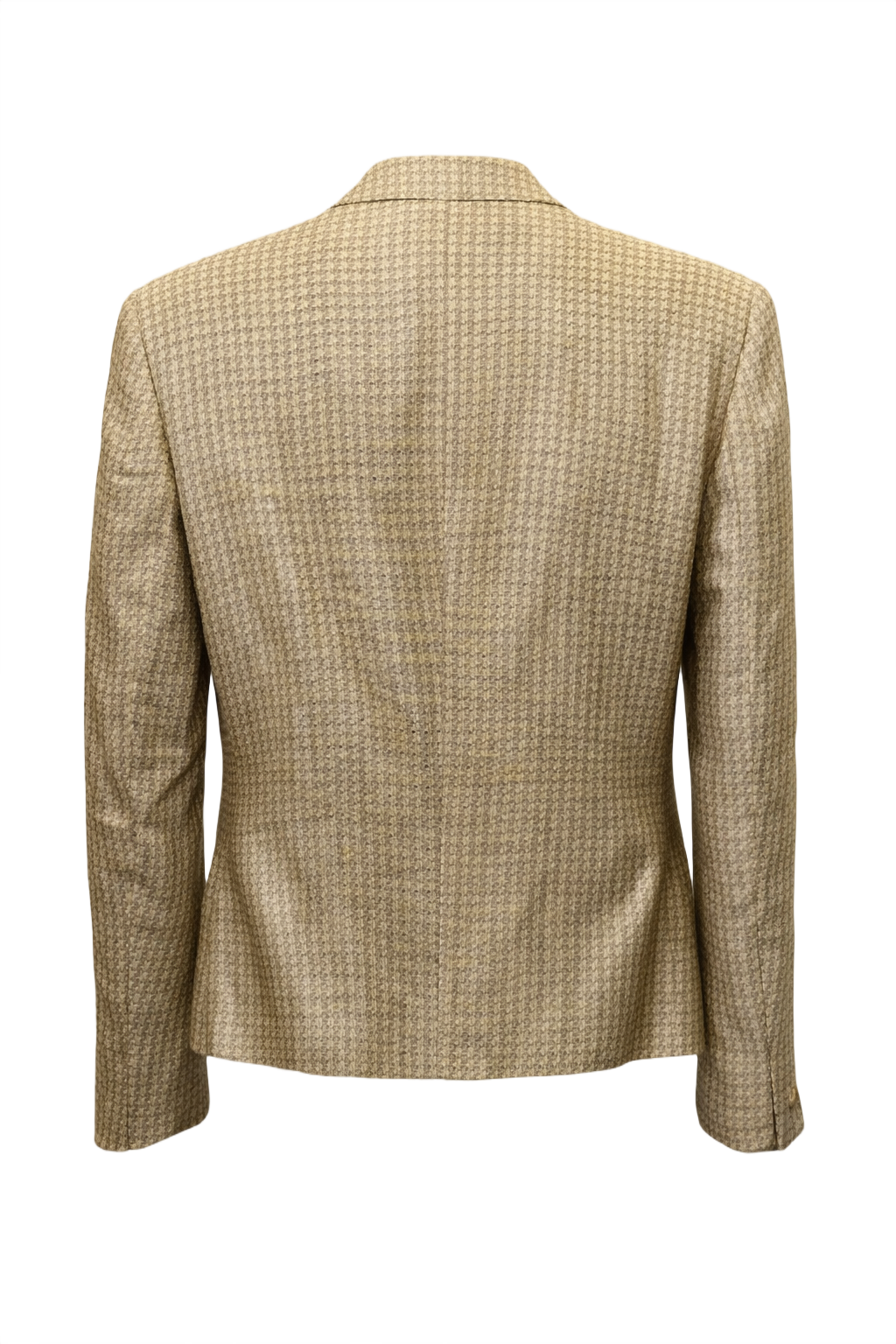 1990s Cream Wool Blazer - Back View