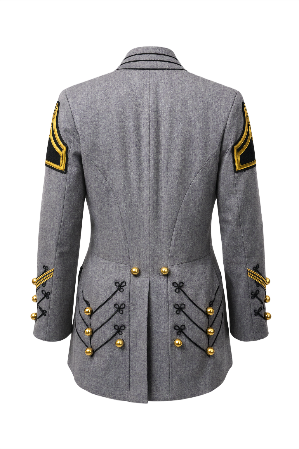 1940s Grey Unknown Jacket - Back View