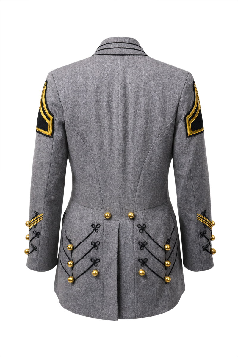 1940s Grey Unknown Jacket - Back View