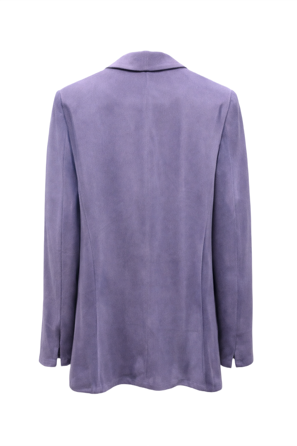 1990s Purple Wool Blend Blazer - Back View