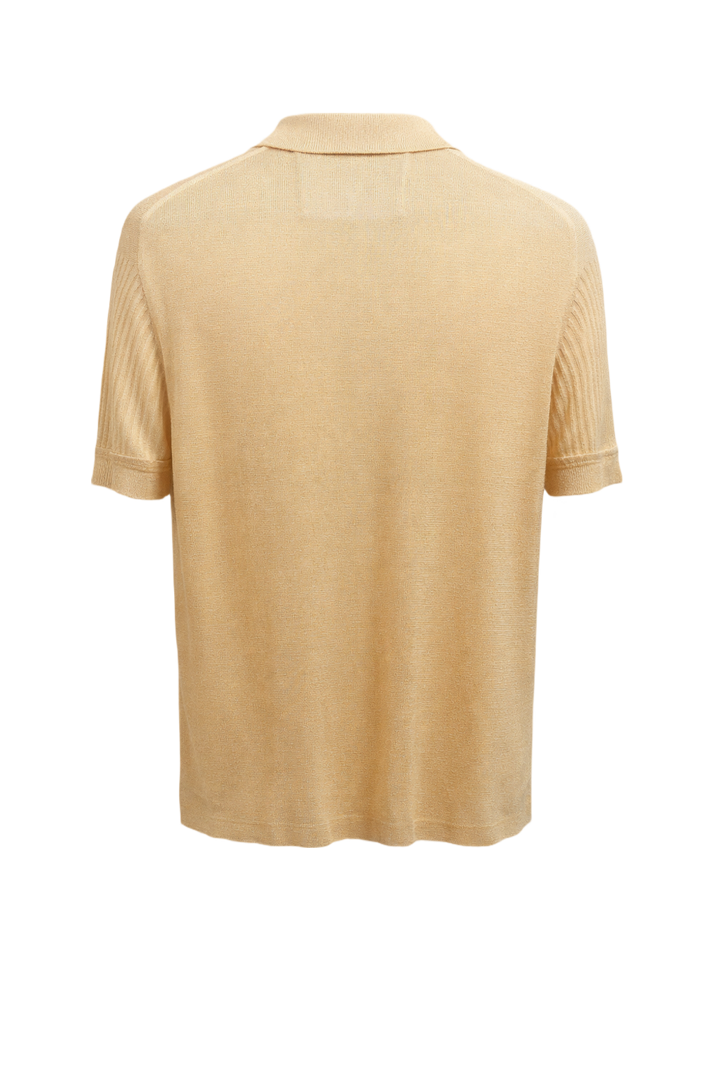 1980s Beige Nylon Blend Shirt - Back View