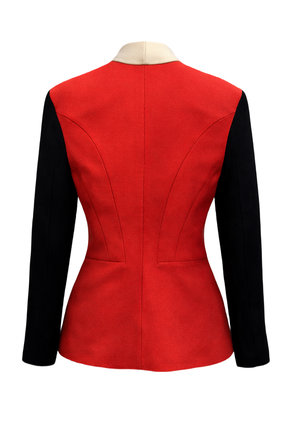 1990s Red Wool Blend Jacket - Back View