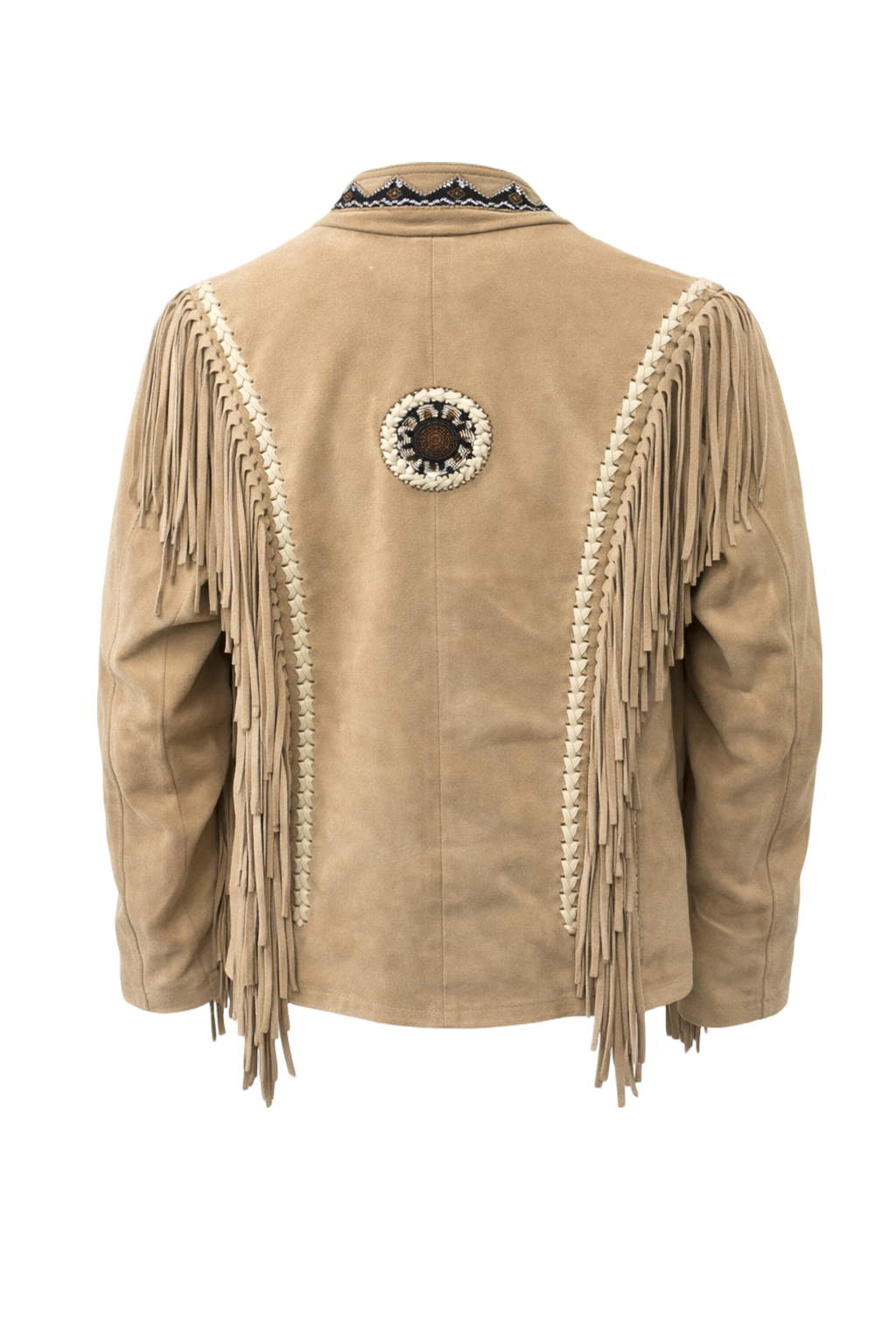 1970s Tan Suede Jacket - Back View