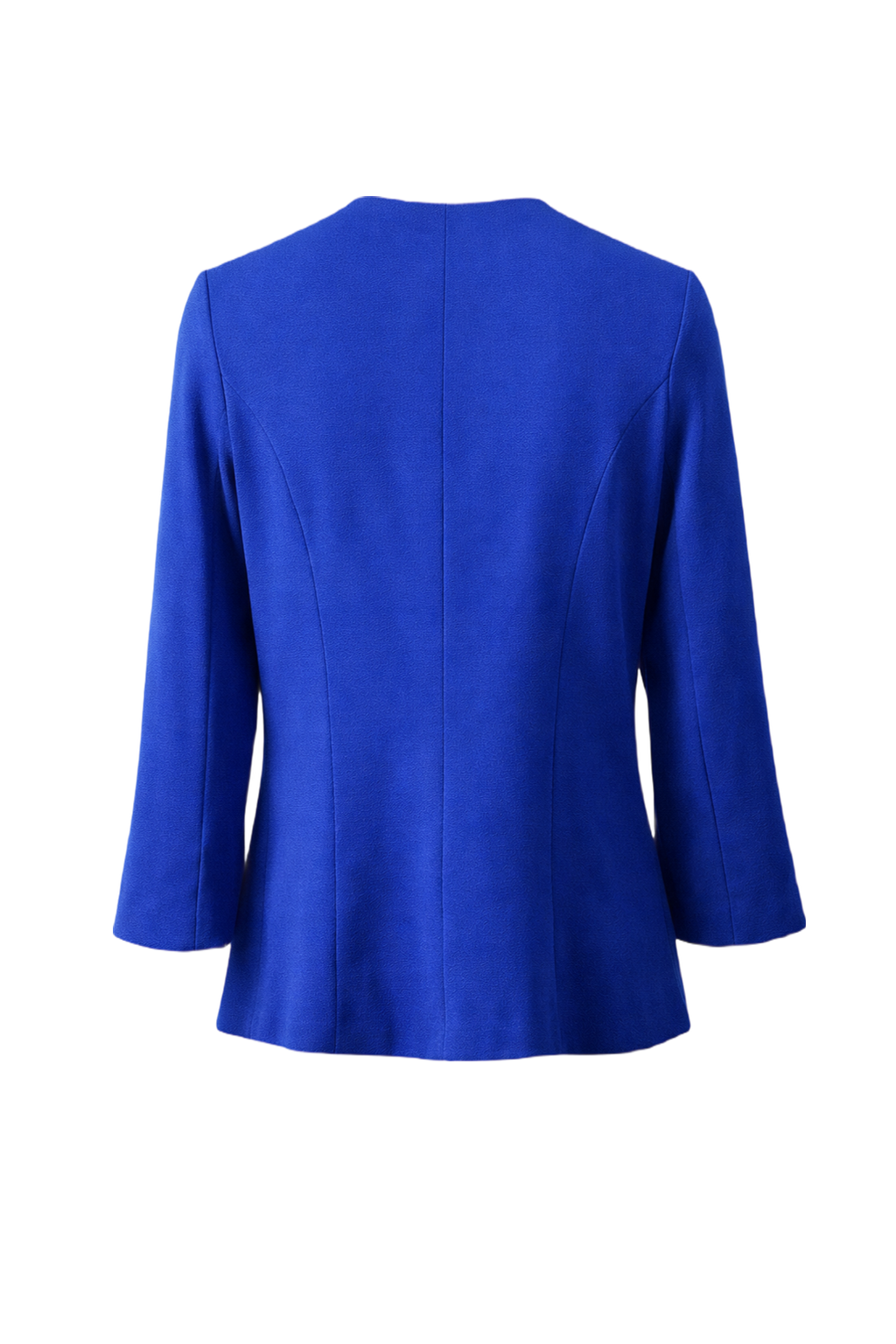 1970s Vibrant Blue Synthetic Blend Jacket - Back View
