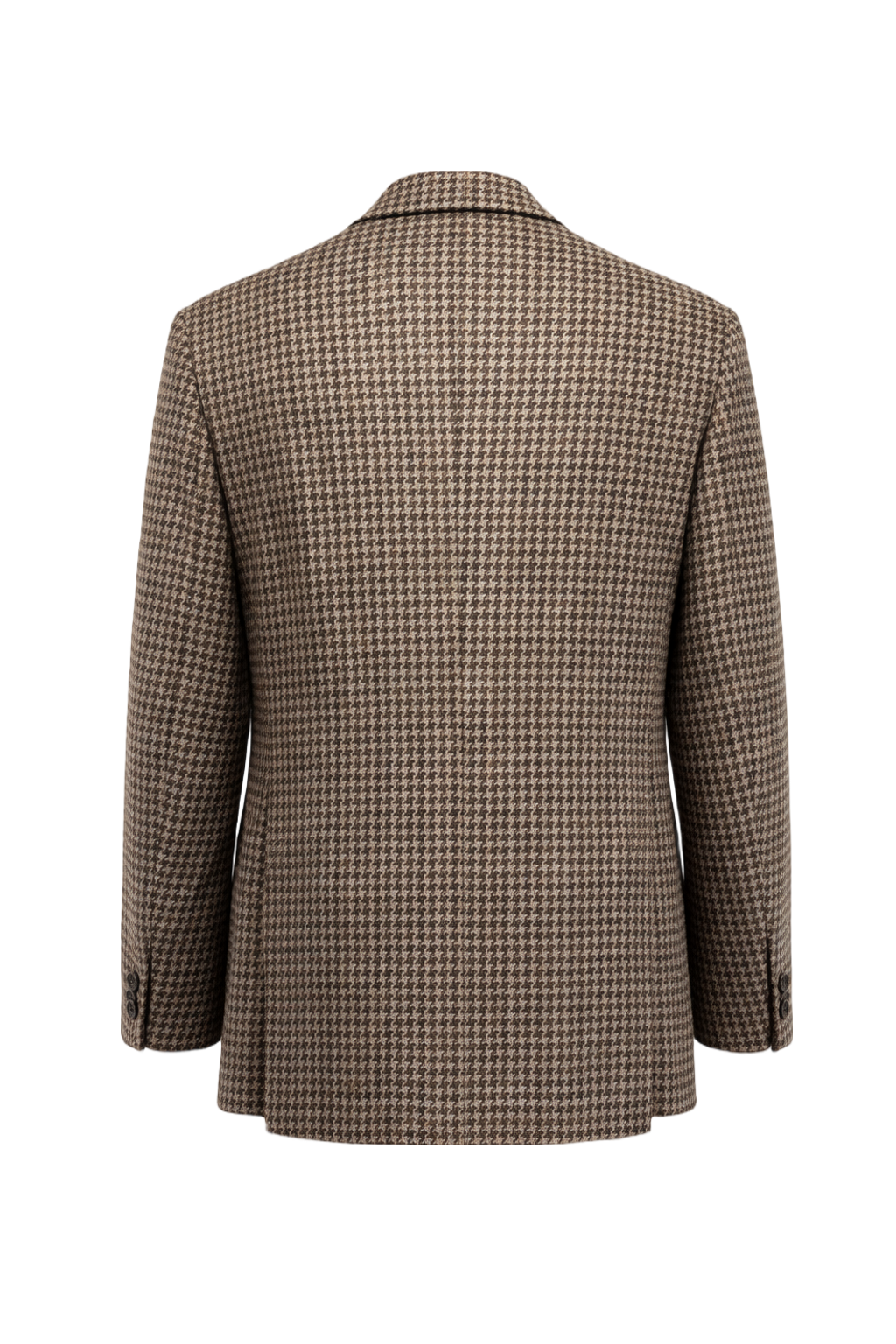1970s Brown Wool Blend Blazer - Back View