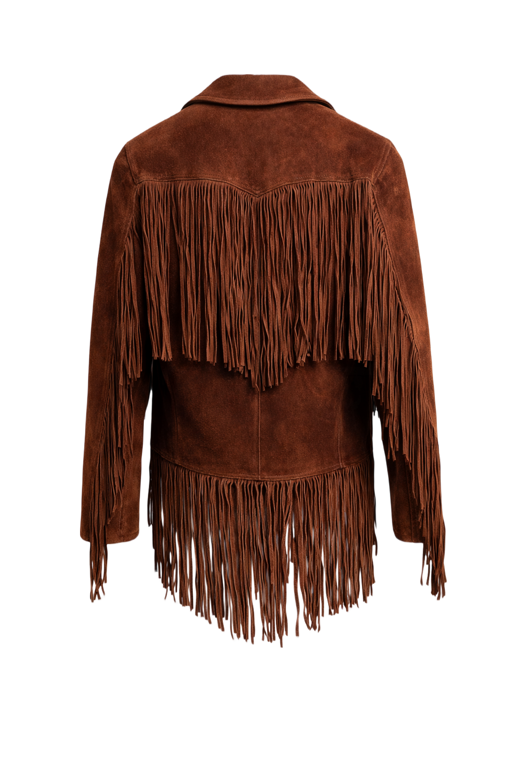 1970s Brown Suede Jacket - Back View
