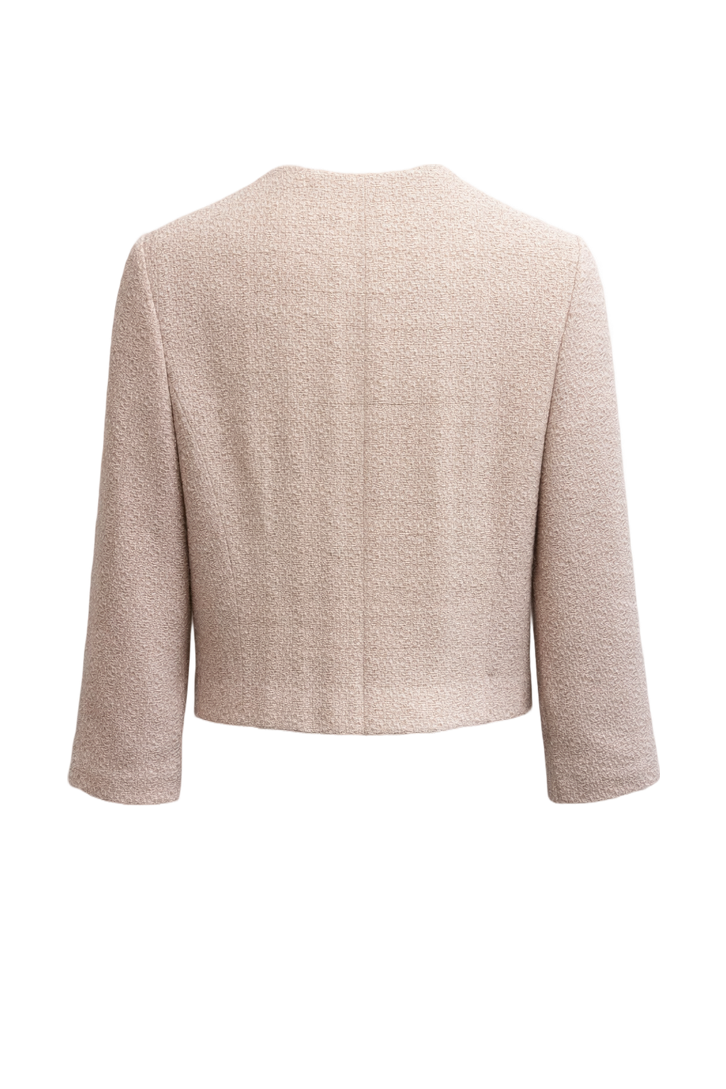 1980s Cream Wool Blend Jacket - Back View