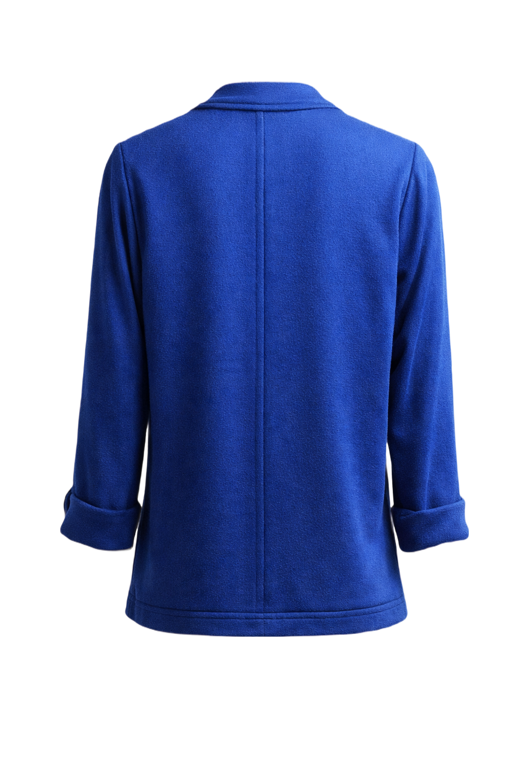 1980s Blue Wool Blend Jacket - Back View